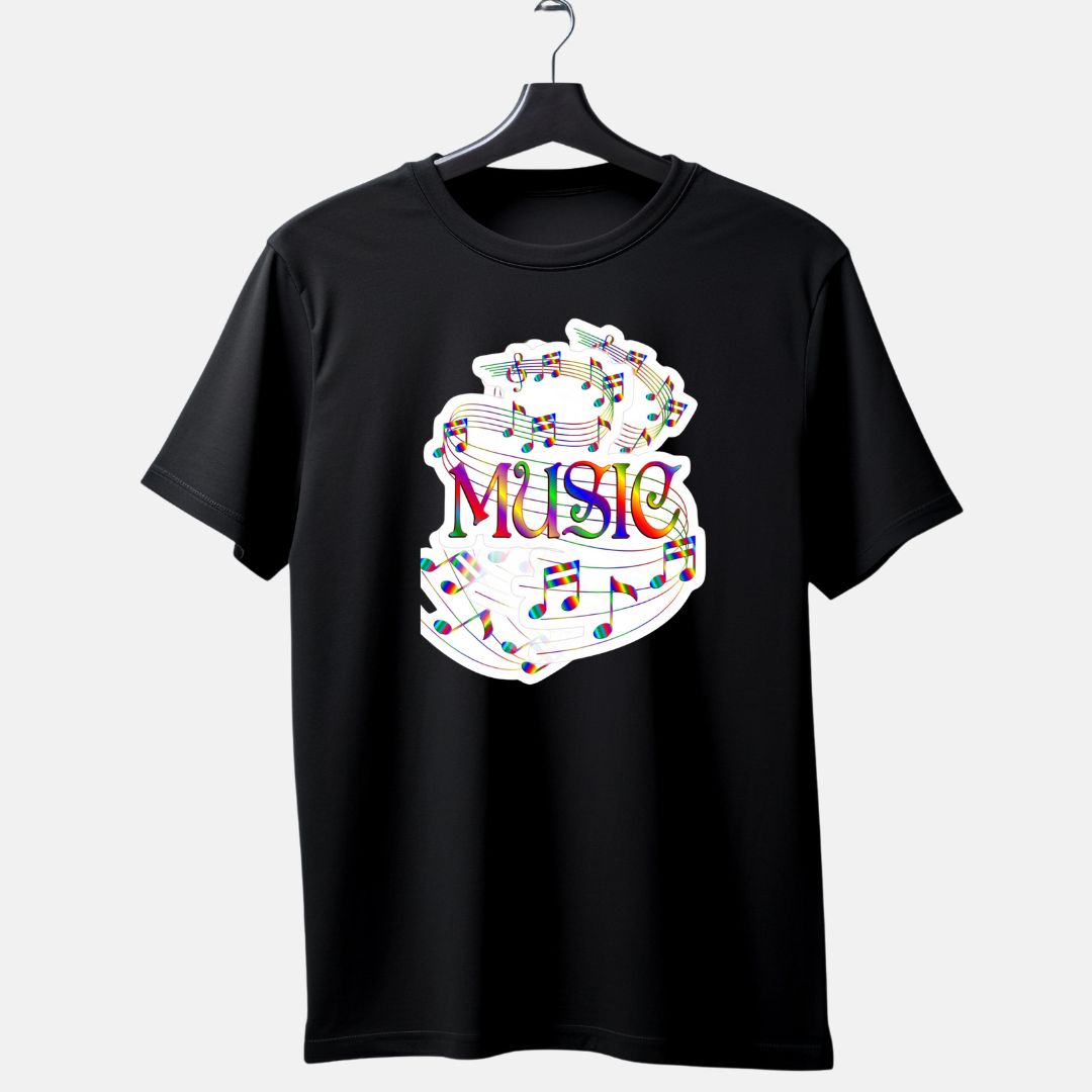 MUSIC Notes Short Sleeve T-Shirt – Unisex
