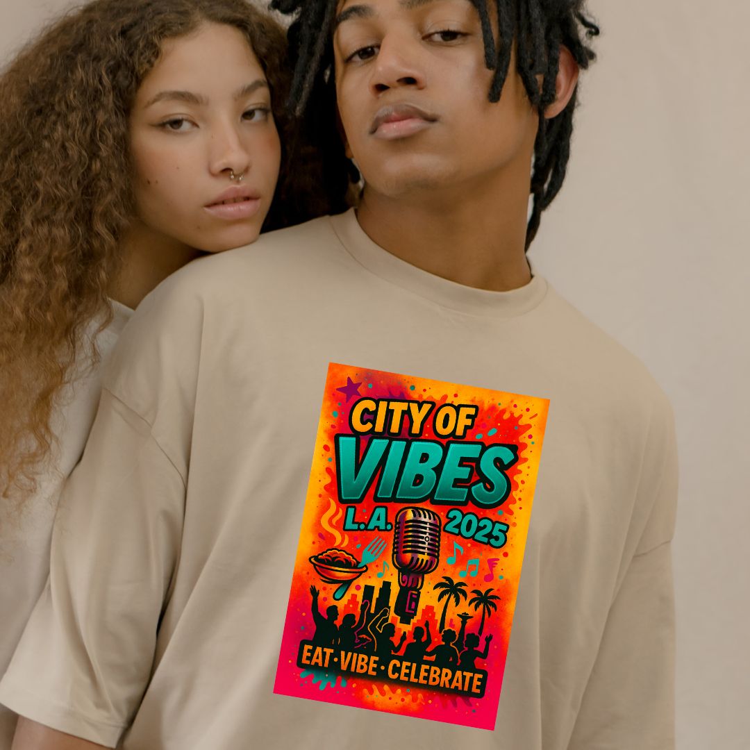 City of Vibes Short-Sleeve T-Shirt – Taste of Soul Exclusive Ivriy American™