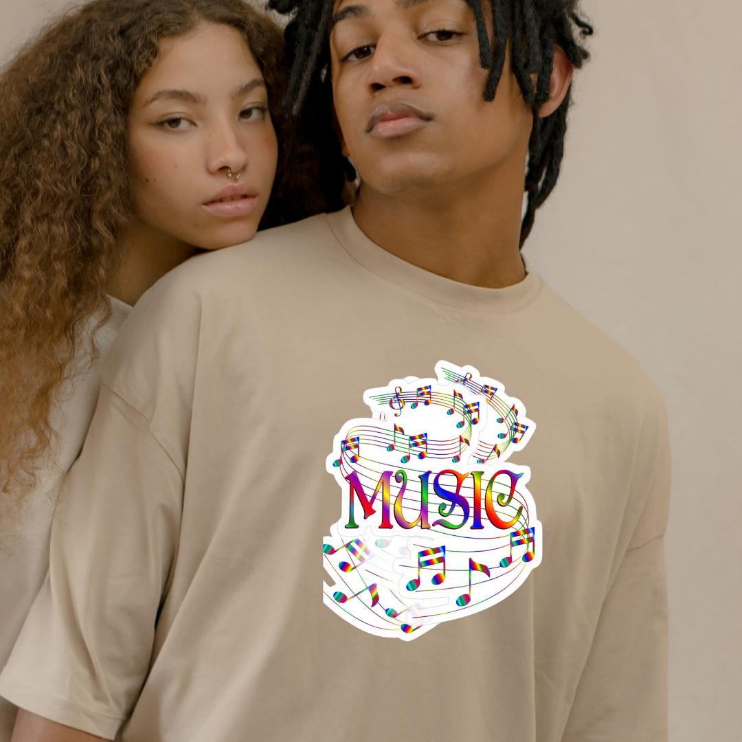 MUSIC Notes Short Sleeve T-Shirt – Unisex