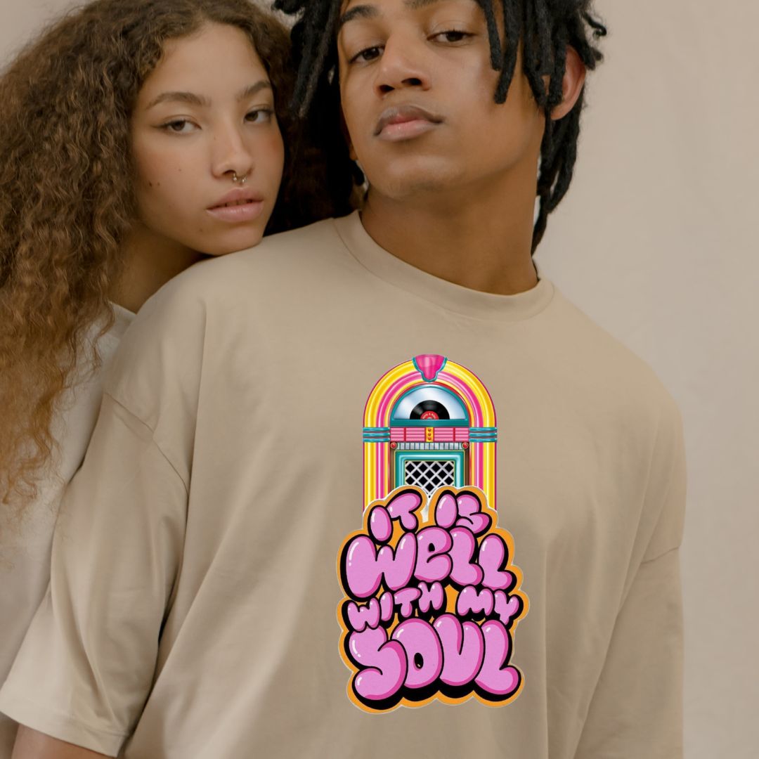 It Is Well With My Soul Retro Jukebox T-Shirt – 70s Inspired Gospel Tee