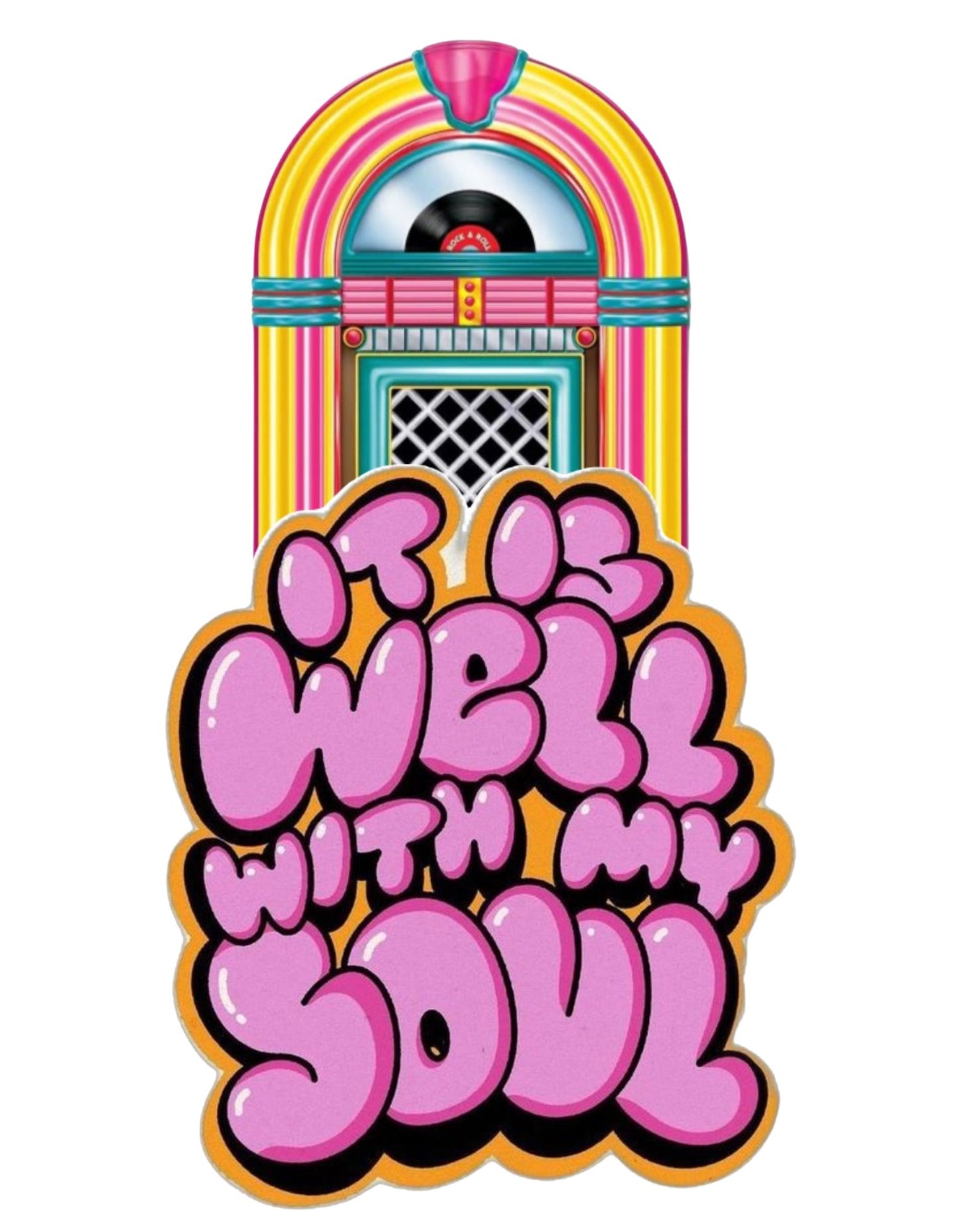 It Is Well With My Soul Retro Jukebox T-Shirt – 70s Inspired Gospel Tee