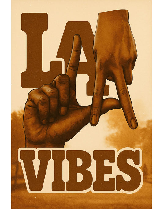 Los Angeles Brown T-Shirt  Ivriy American Streetwear