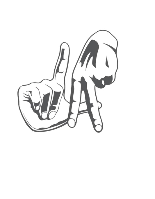 Los Angeles Finger Stencil Short-Sleeve T-Shirt