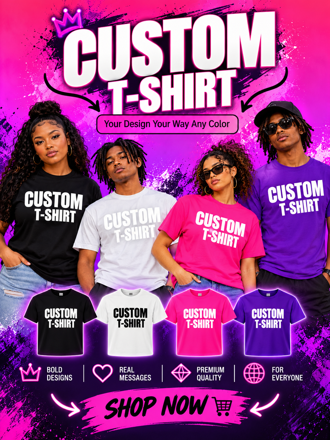 CUSTOMIZE YOUR TSHIRT DESIGNS