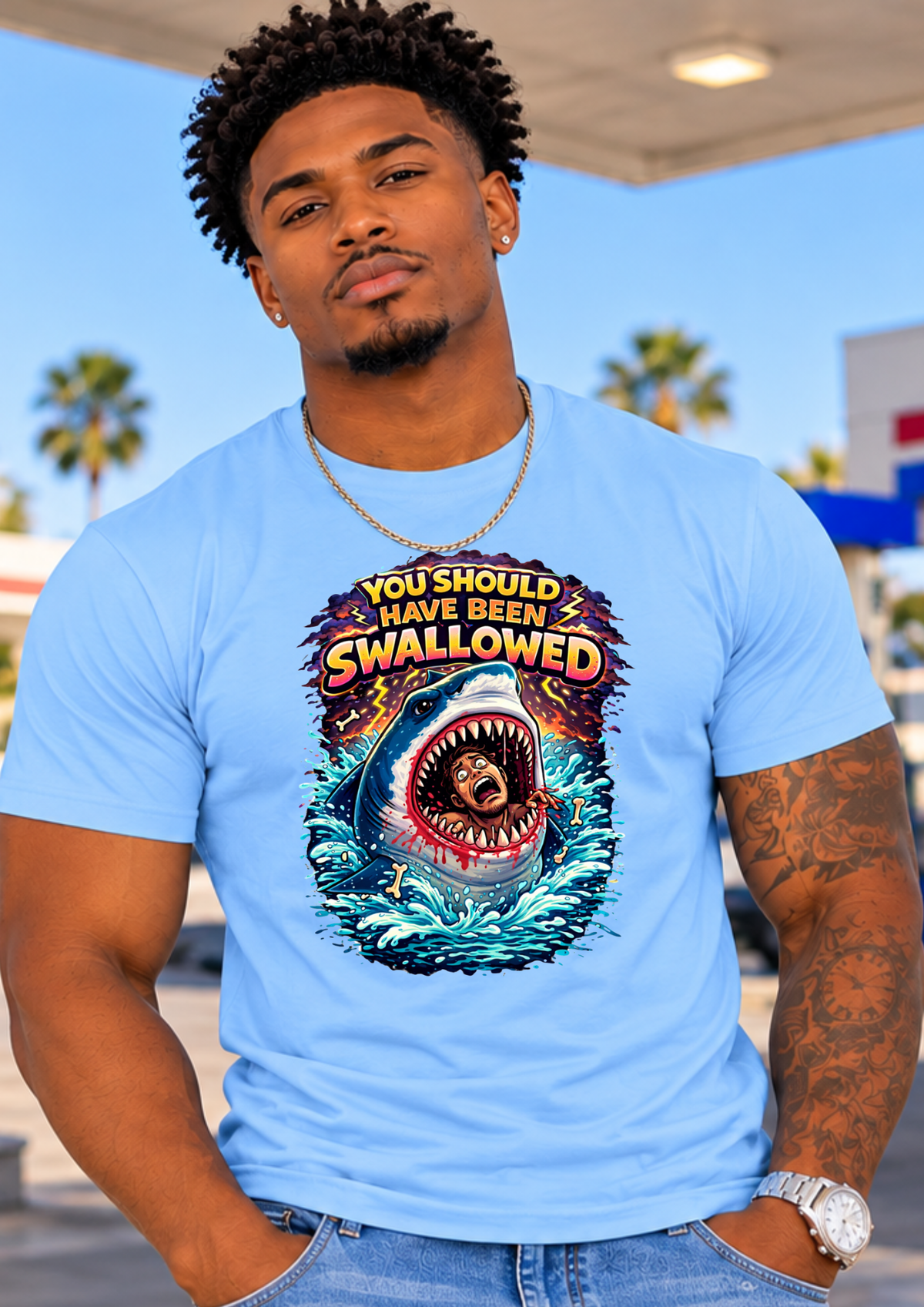 You Should Have Been Swallowed T-Shirt | Funny Sarcastic Graphic Tee | Ivriy American