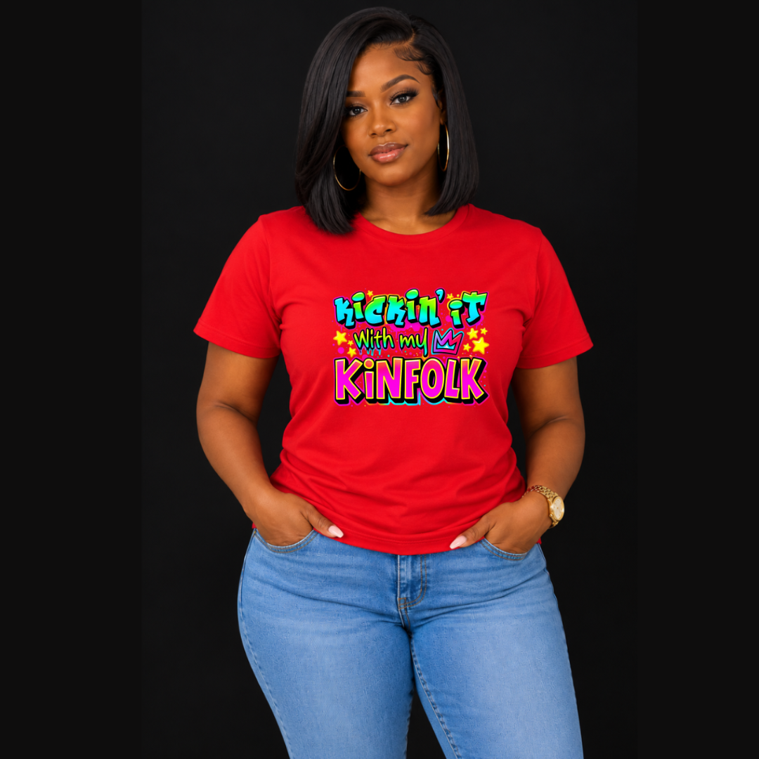 Kickin’ It With My Kinfolk T-Shirt – Bold Urban Streetwear