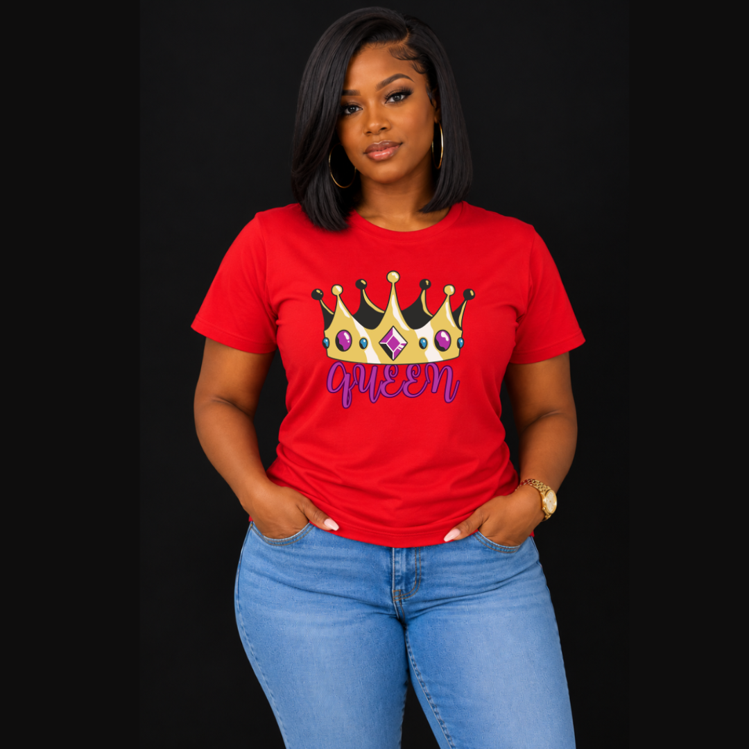 Queen T-Shirt | Empowered Women Graphic Tee | Ivriy American Streetwear