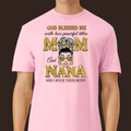 Mom and Nana T-Shirt | Family Graphic Tee Gift for Moms & Grandmas | Ivriy American