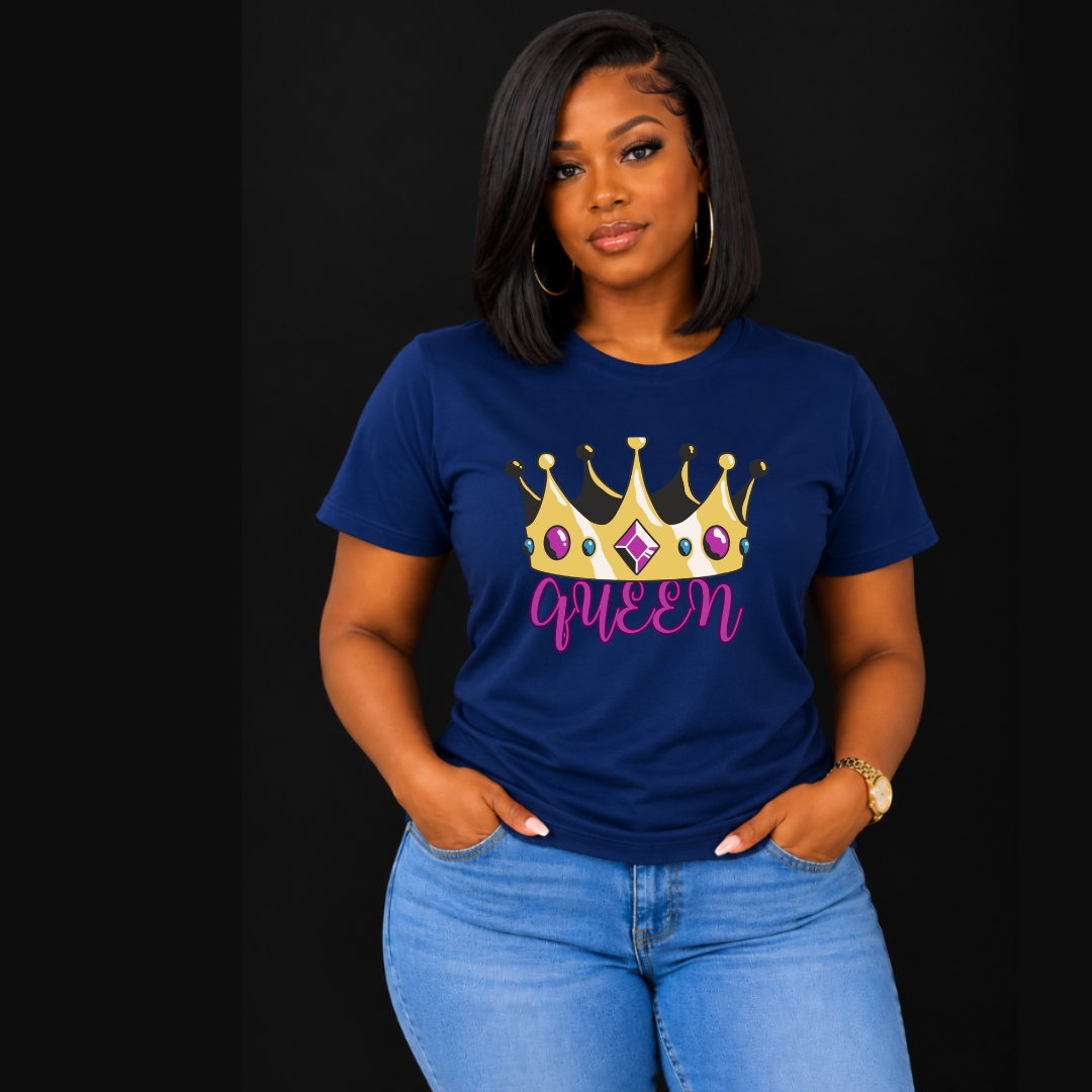 Queen T-Shirt | Empowered Women Graphic Tee | Ivriy American Streetwear