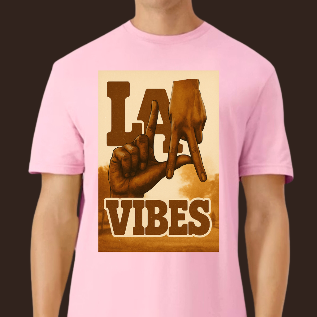 Los Angeles Brown T-Shirt  Ivriy American Streetwear