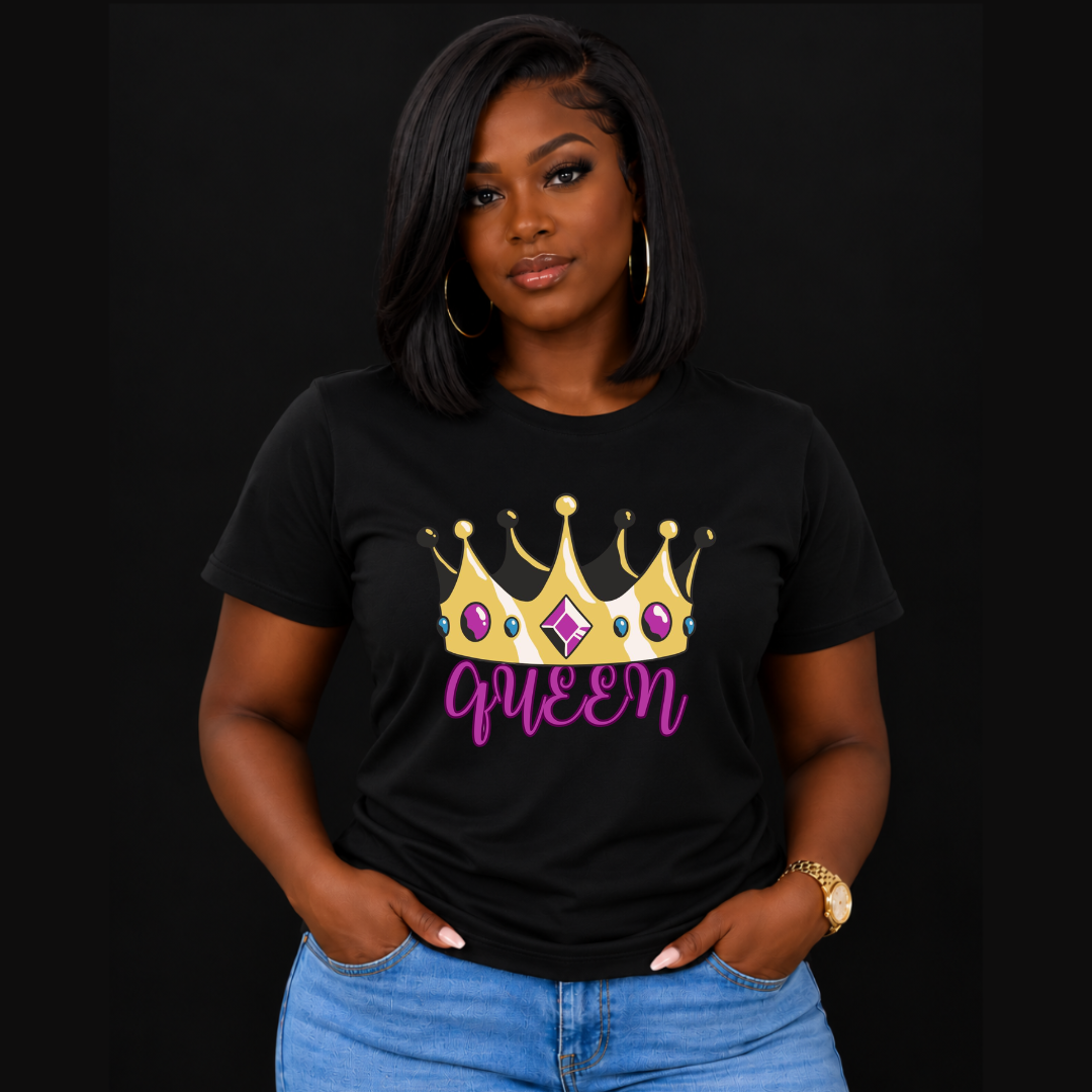 Queen T-Shirt | Empowered Women Graphic Tee | Ivriy American Streetwear