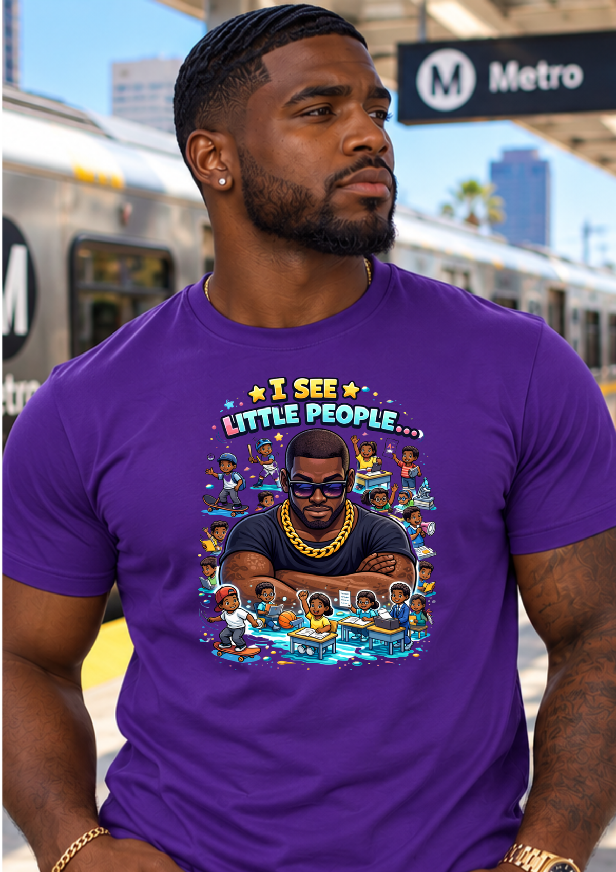 I See Little People Graphic T-Shirt | Family Humor Shirt