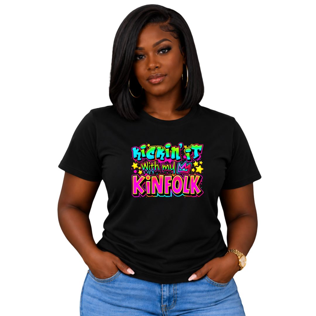 Kickin’ It With My Kinfolk T-Shirt – Bold Urban Streetwear