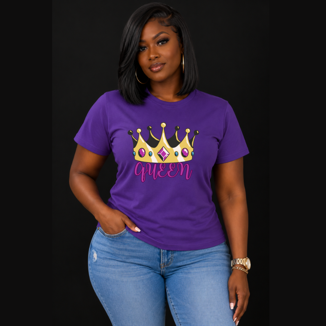 Queen T-Shirt | Empowered Women Graphic Tee | Ivriy American Streetwear