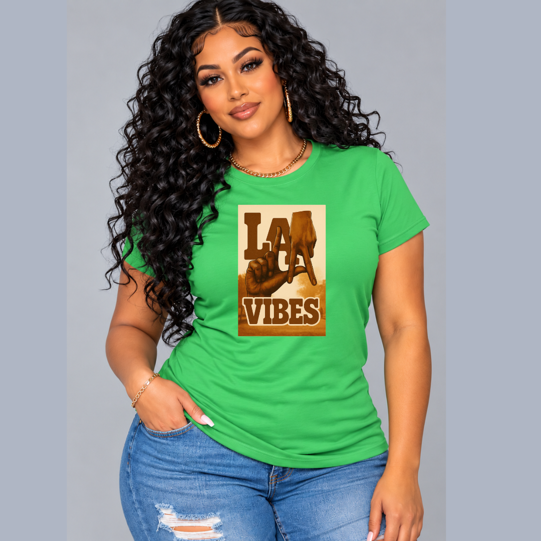 Los Angeles Brown T-Shirt  Ivriy American Streetwear