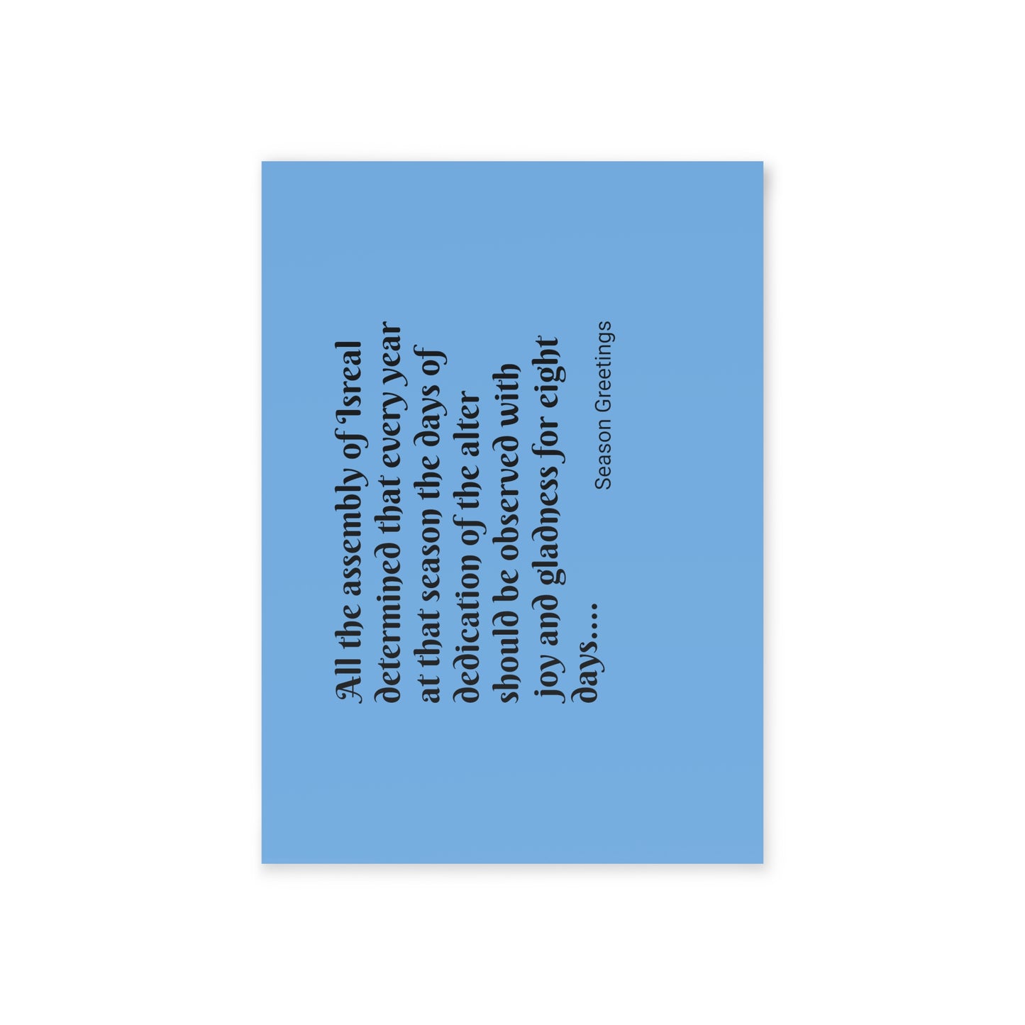 Holiday Cards (Two-sided print)