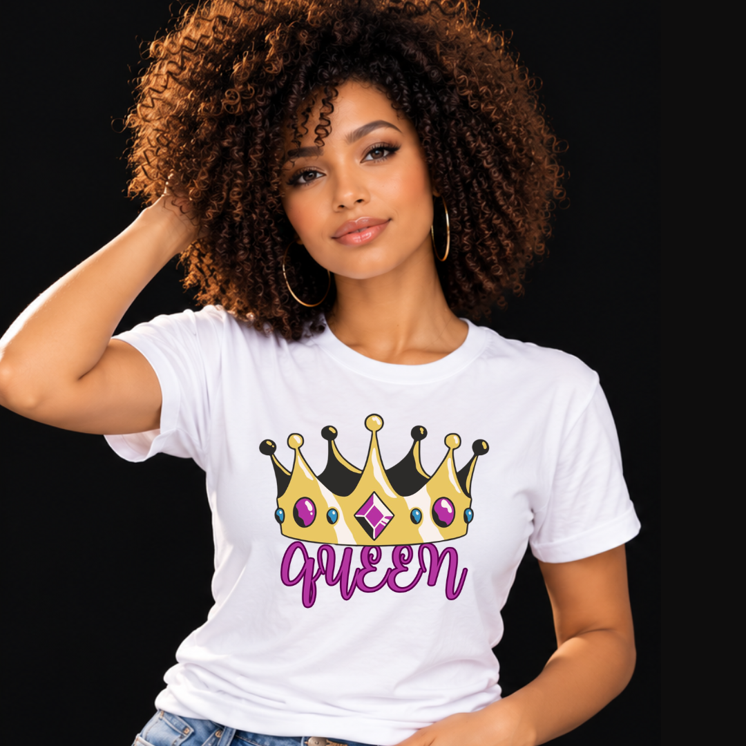 Queen T-Shirt | Empowered Women Graphic Tee | Ivriy American Streetwear