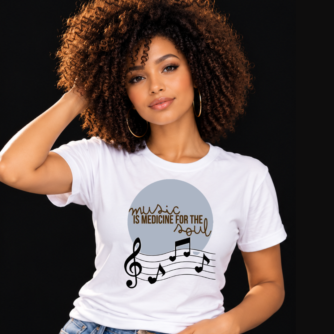 Music Is Medicine for the Soul – Unisex Short Sleeve T-Shirt
