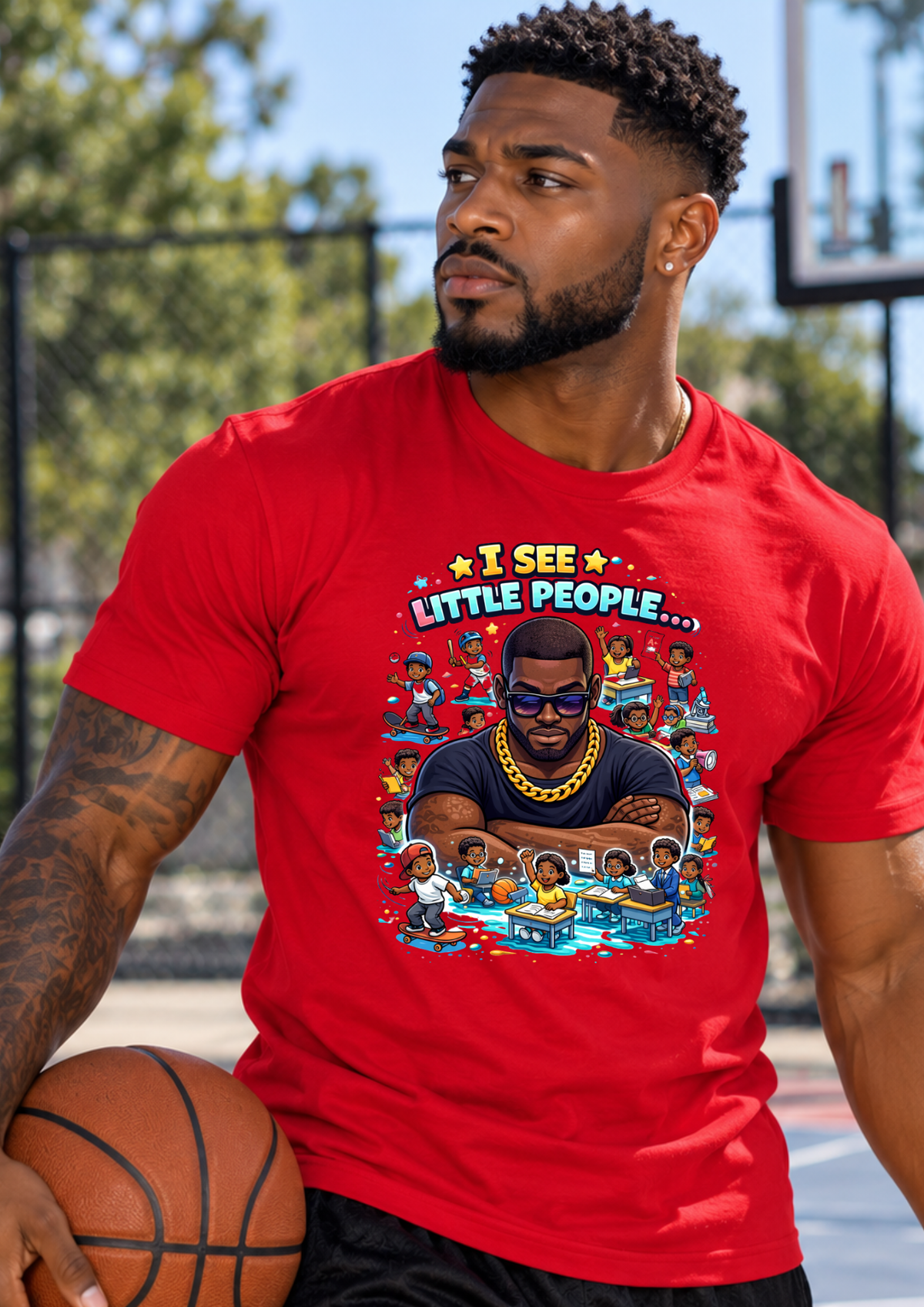 I See Little People Graphic T-Shirt | Family Humor Shirt