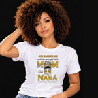 Mom and Nana T-Shirt | Family Graphic Tee Gift for Moms & Grandmas | Ivriy American