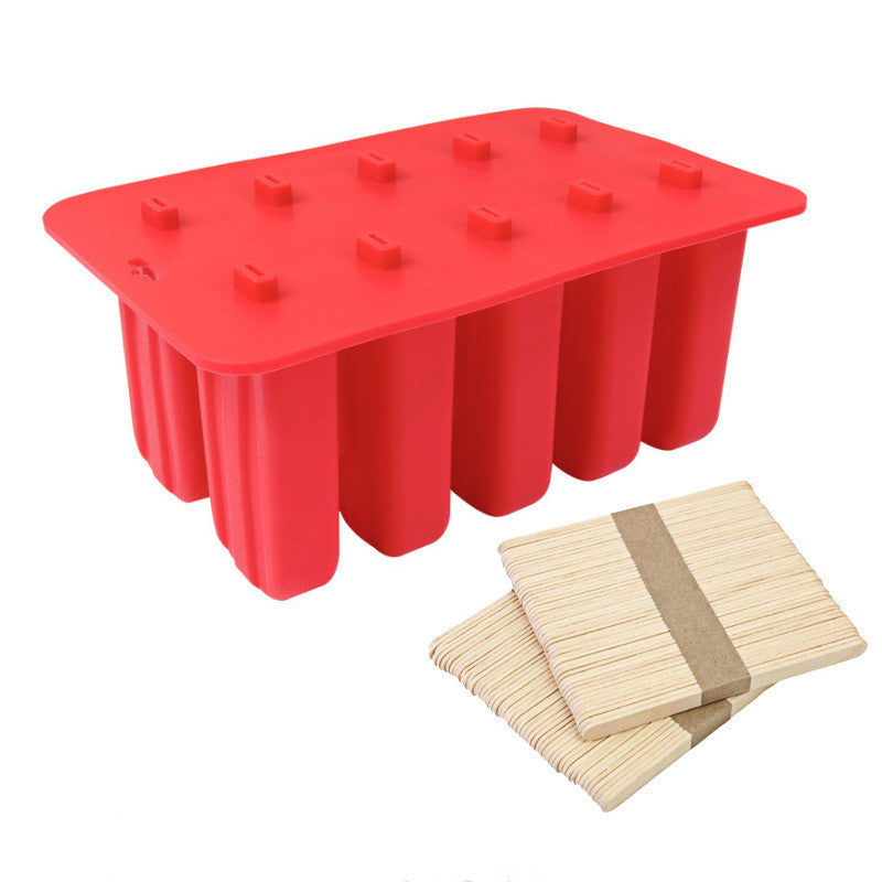 10 Consecutive Ice Cream Ice Cream Molds Silicone Ice Tray