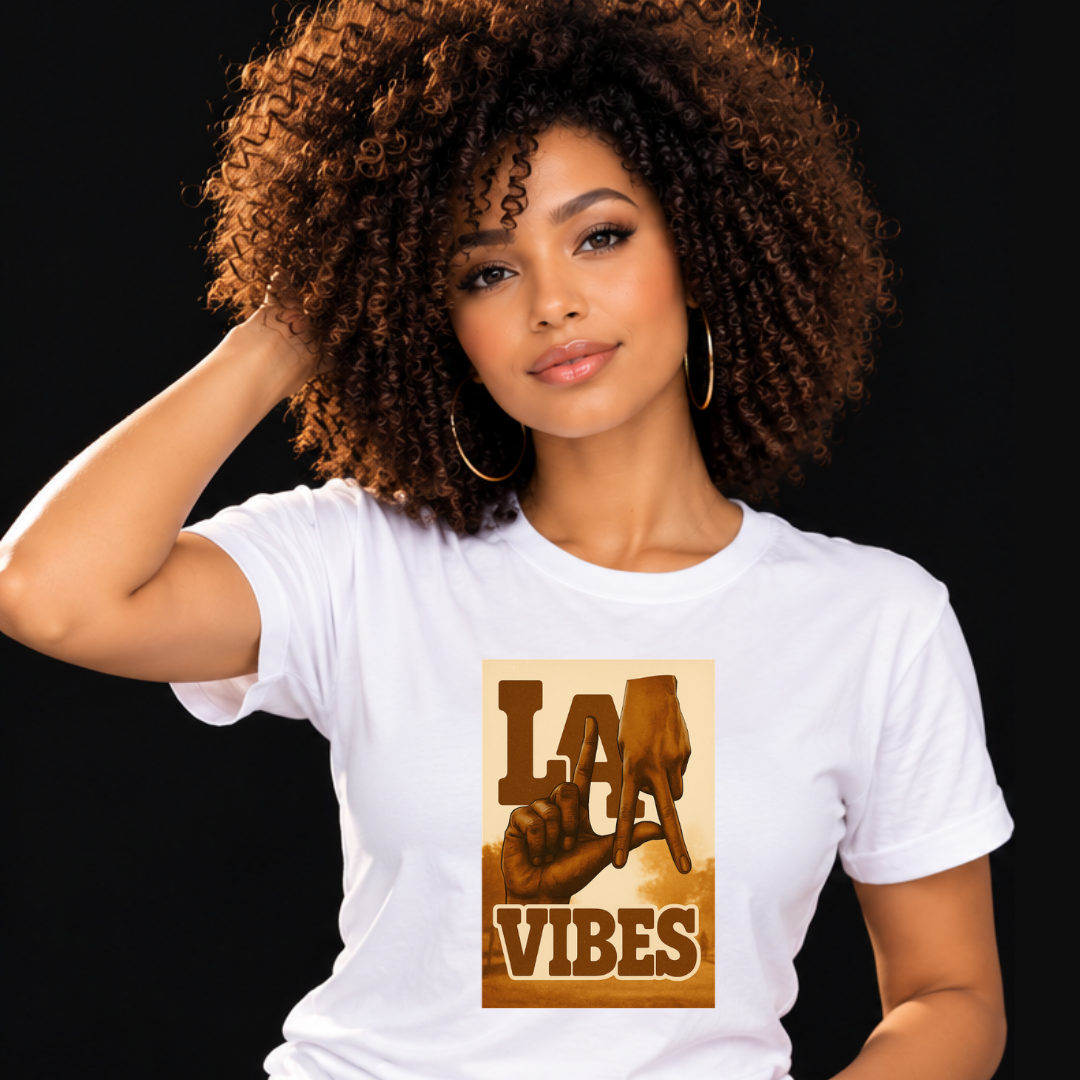 Los Angeles Brown T-Shirt  Ivriy American Streetwear