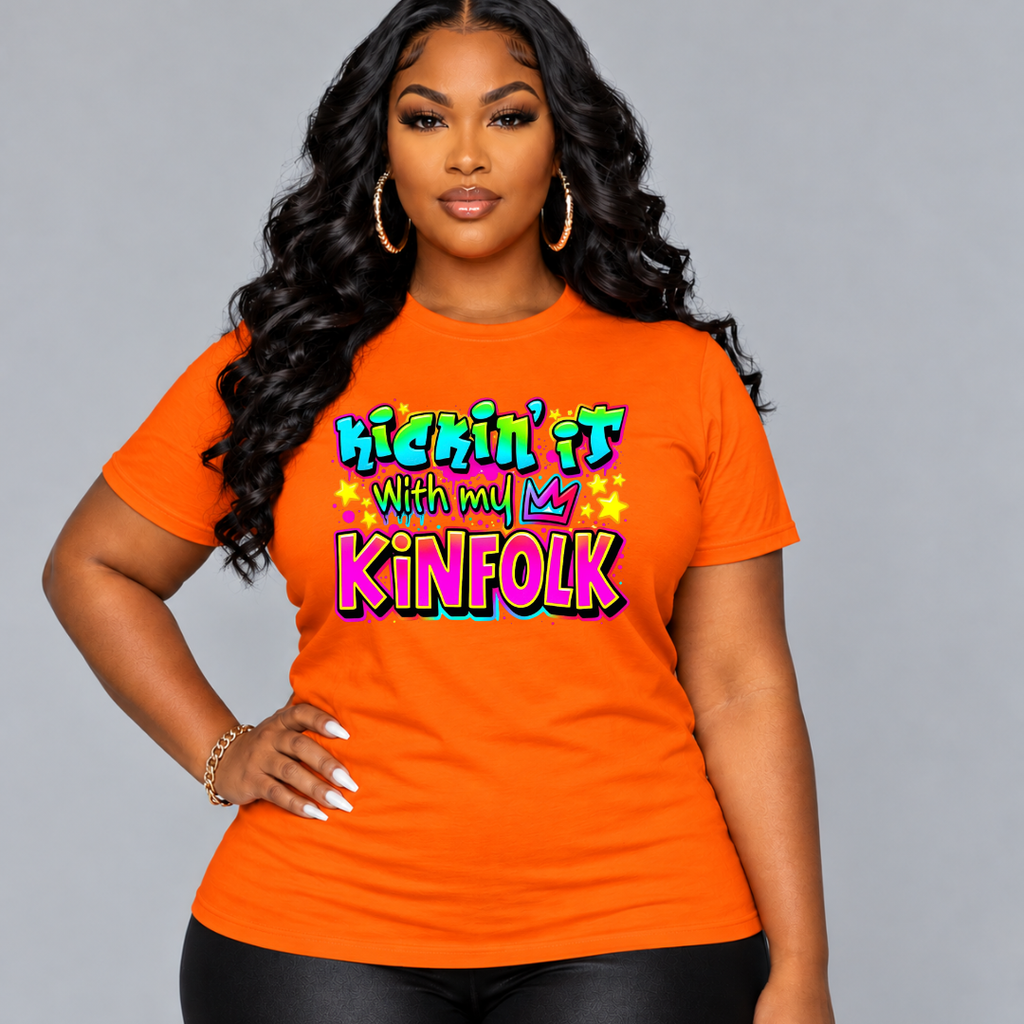 Kickin’ It With My Kinfolk T-Shirt – Bold Urban Streetwear
