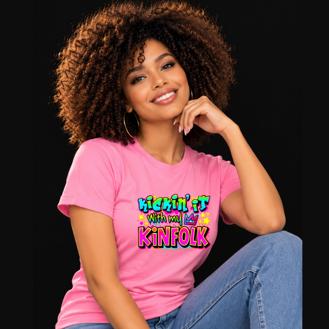 Kickin’ It With My Kinfolk T-Shirt – Bold Urban Streetwear