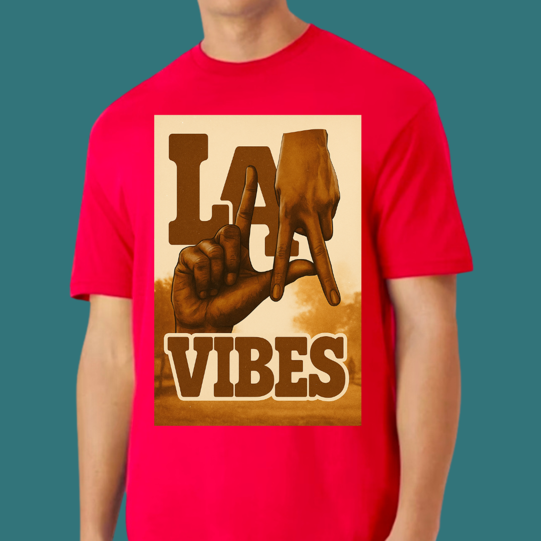 Los Angeles Brown T-Shirt  Ivriy American Streetwear