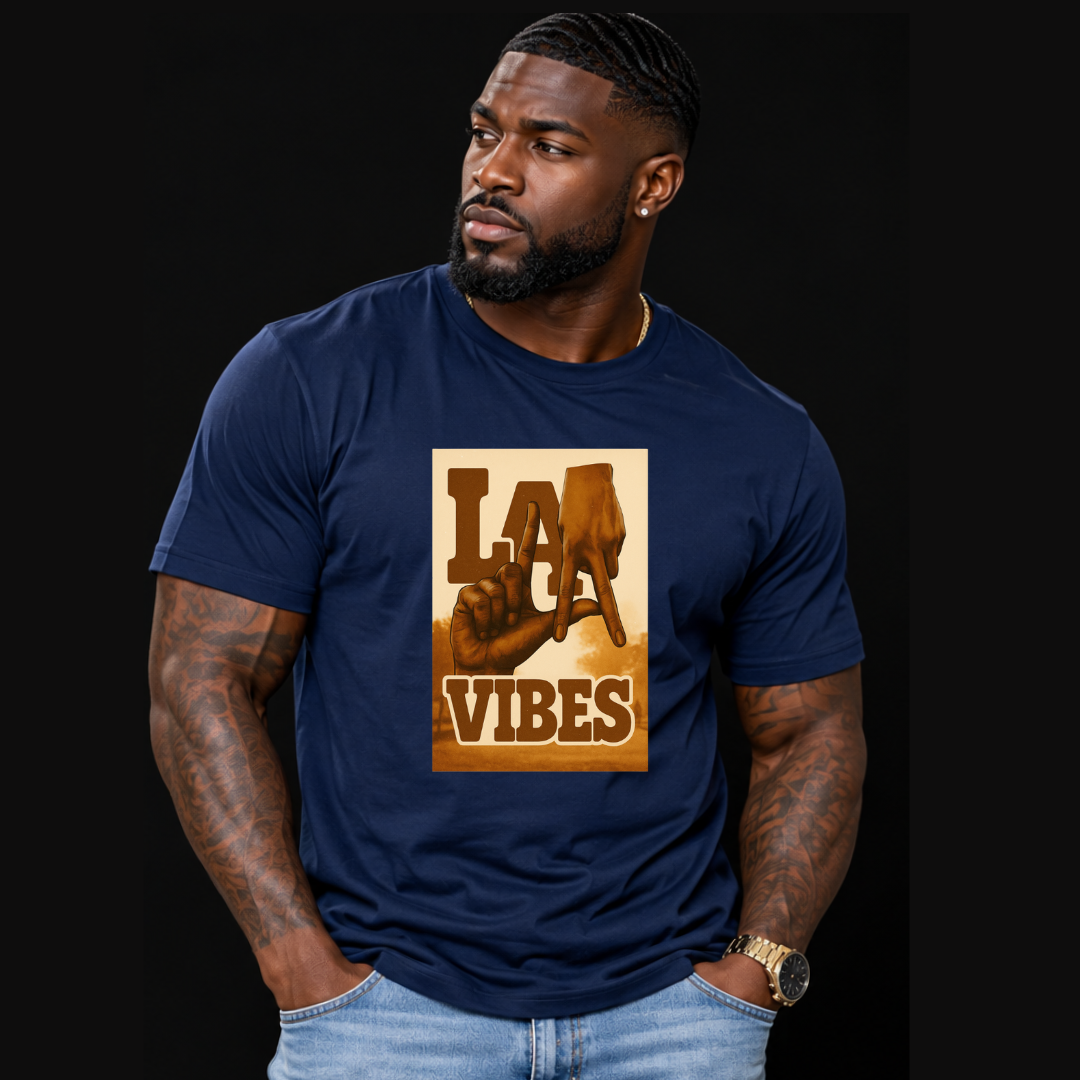Los Angeles Brown T-Shirt  Ivriy American Streetwear
