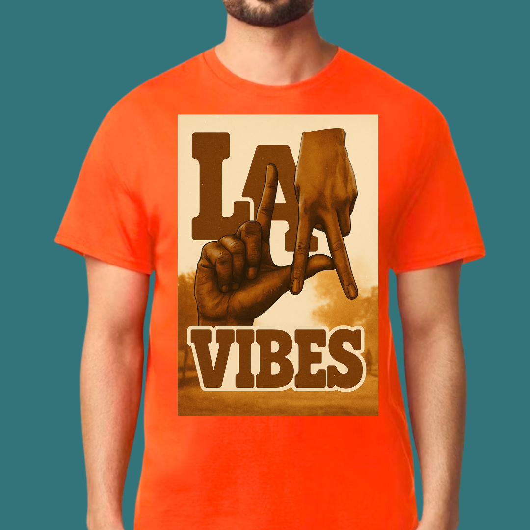 Los Angeles Brown T-Shirt  Ivriy American Streetwear