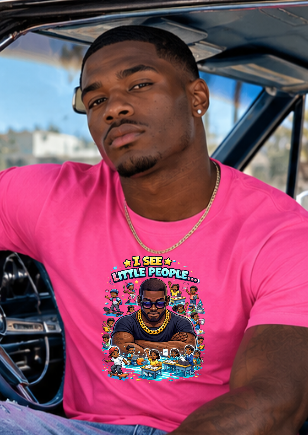 I See Little People Graphic T-Shirt | Family Humor Shirt