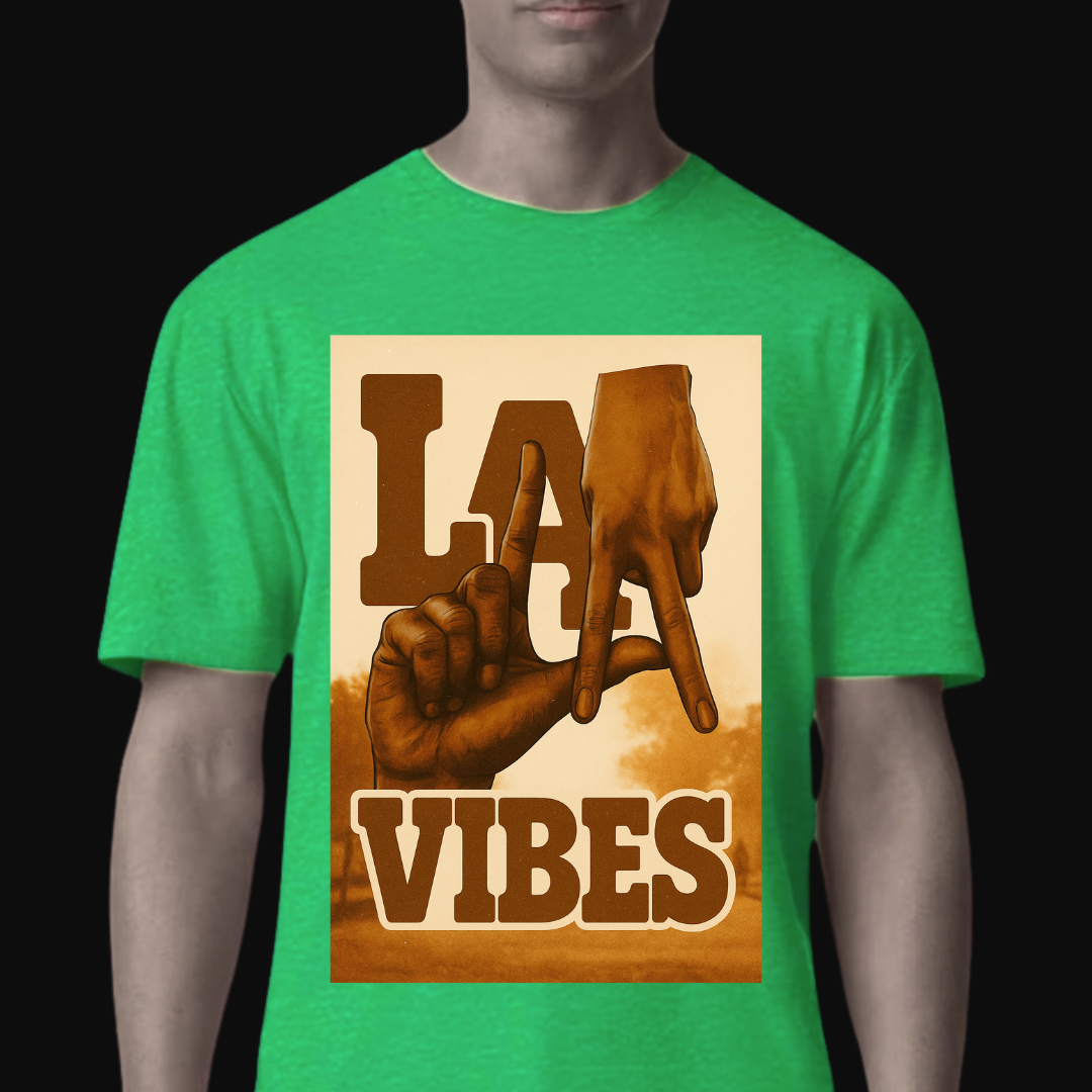 Los Angeles Brown T-Shirt  Ivriy American Streetwear