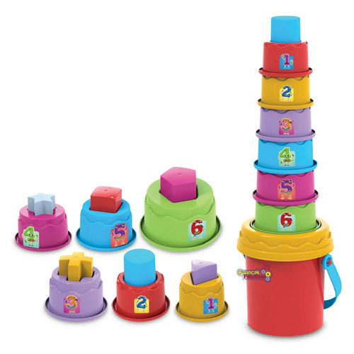 Dede Happy Towers Educational Toy Set , Educational, Colorful, 12