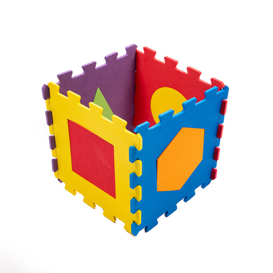 Matrax Eva Puzzle Play Mat, Geometric Shapes, 33 x 33 cm x 7 mm, 9