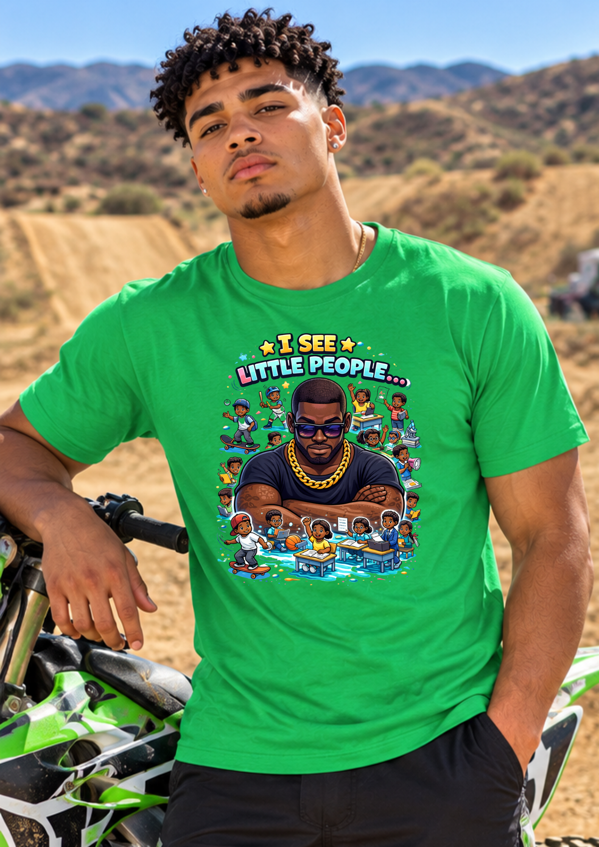 I See Little People Graphic T-Shirt | Family Humor Shirt