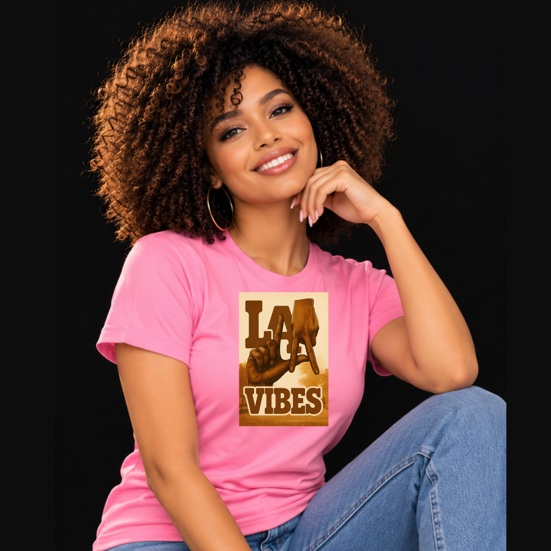 Los Angeles Brown T-Shirt  Ivriy American Streetwear
