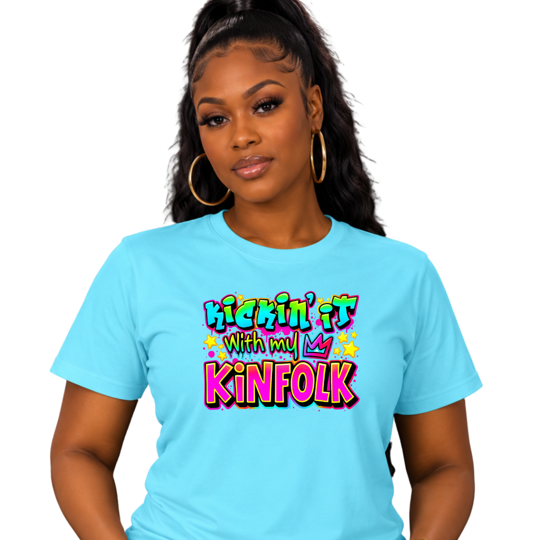 Kickin’ It With My Kinfolk T-Shirt – Bold Urban Streetwear