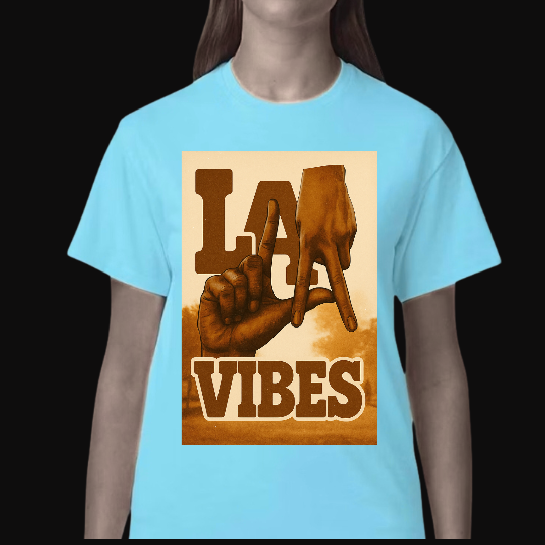 Los Angeles Brown T-Shirt  Ivriy American Streetwear