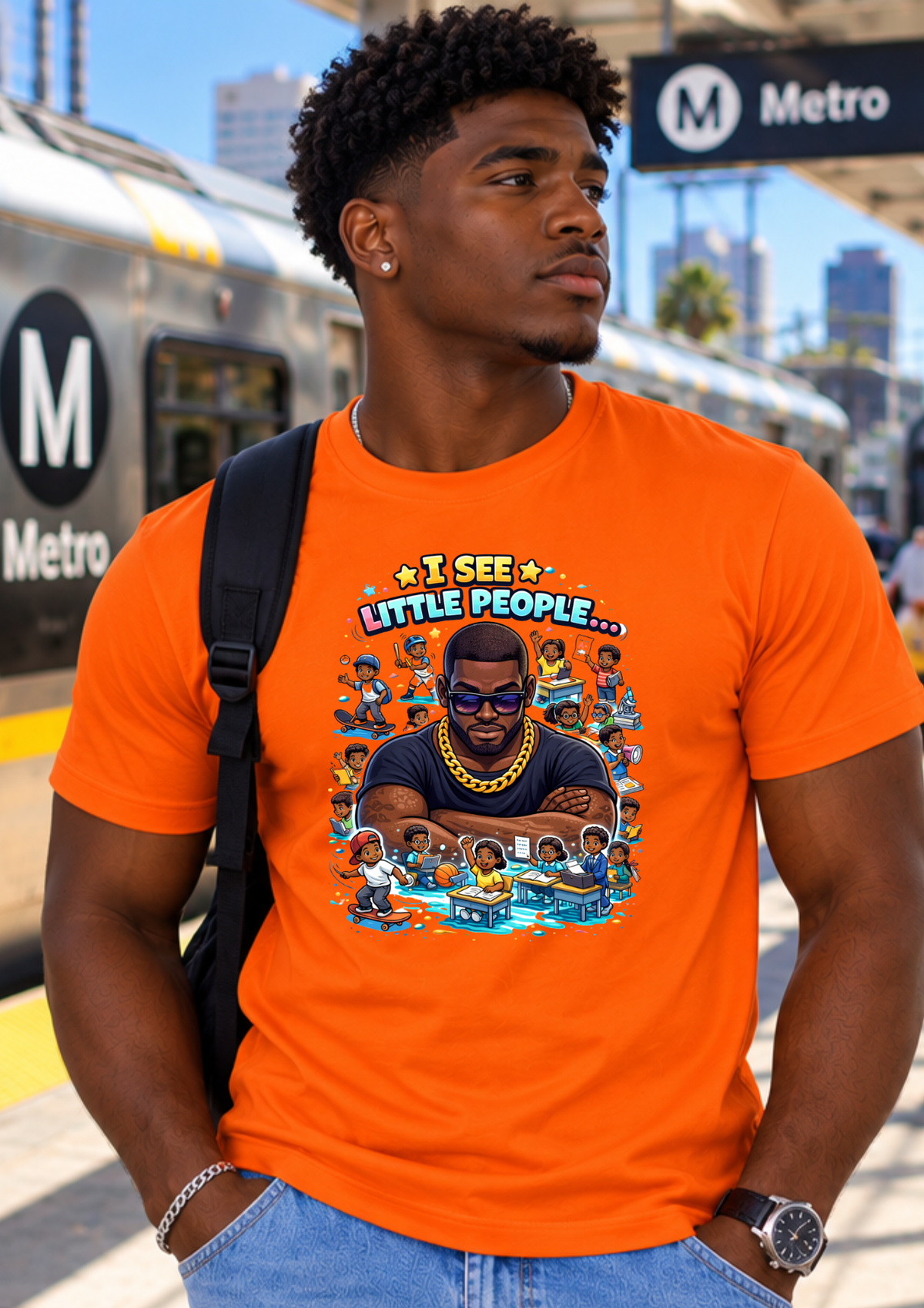 I See Little People Graphic T-Shirt | Family Humor Shirt