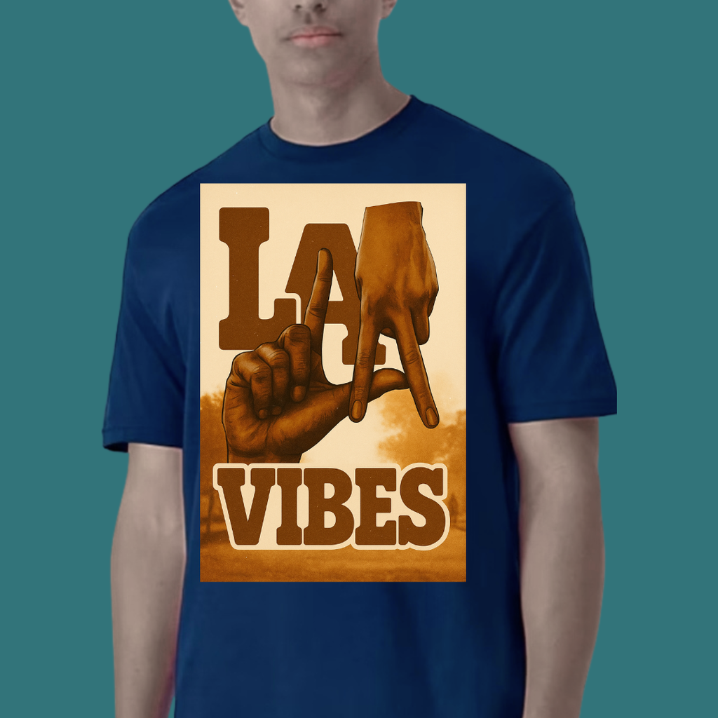 Los Angeles Brown T-Shirt  Ivriy American Streetwear