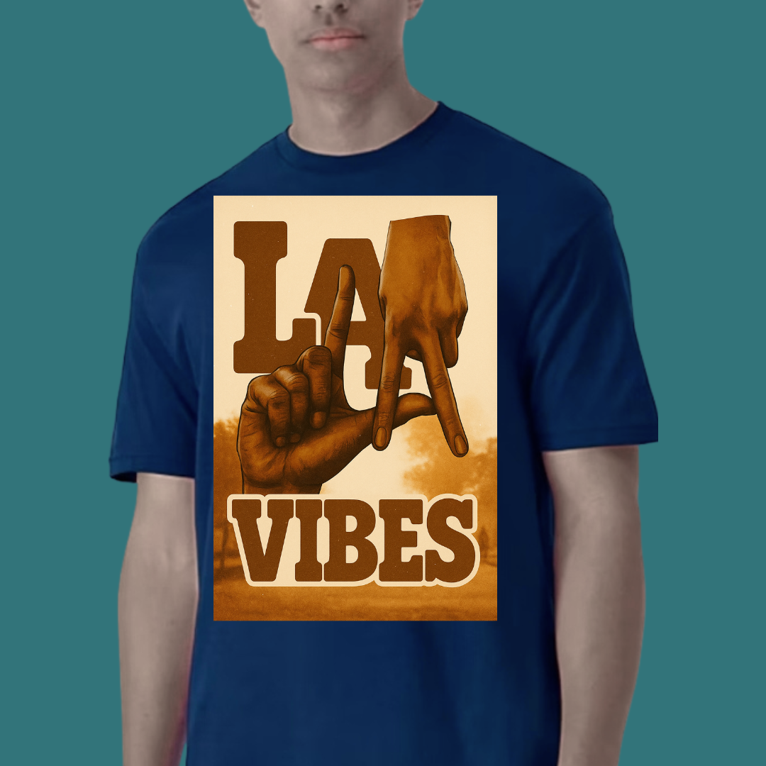 Los Angeles Brown T-Shirt  Ivriy American Streetwear