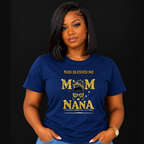 Mom and Nana T-Shirt | Family Graphic Tee Gift for Moms & Grandmas | Ivriy American