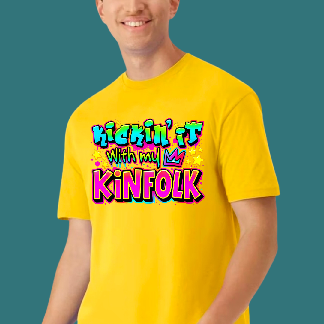 Kickin’ It With My Kinfolk T-Shirt – Bold Urban Streetwear