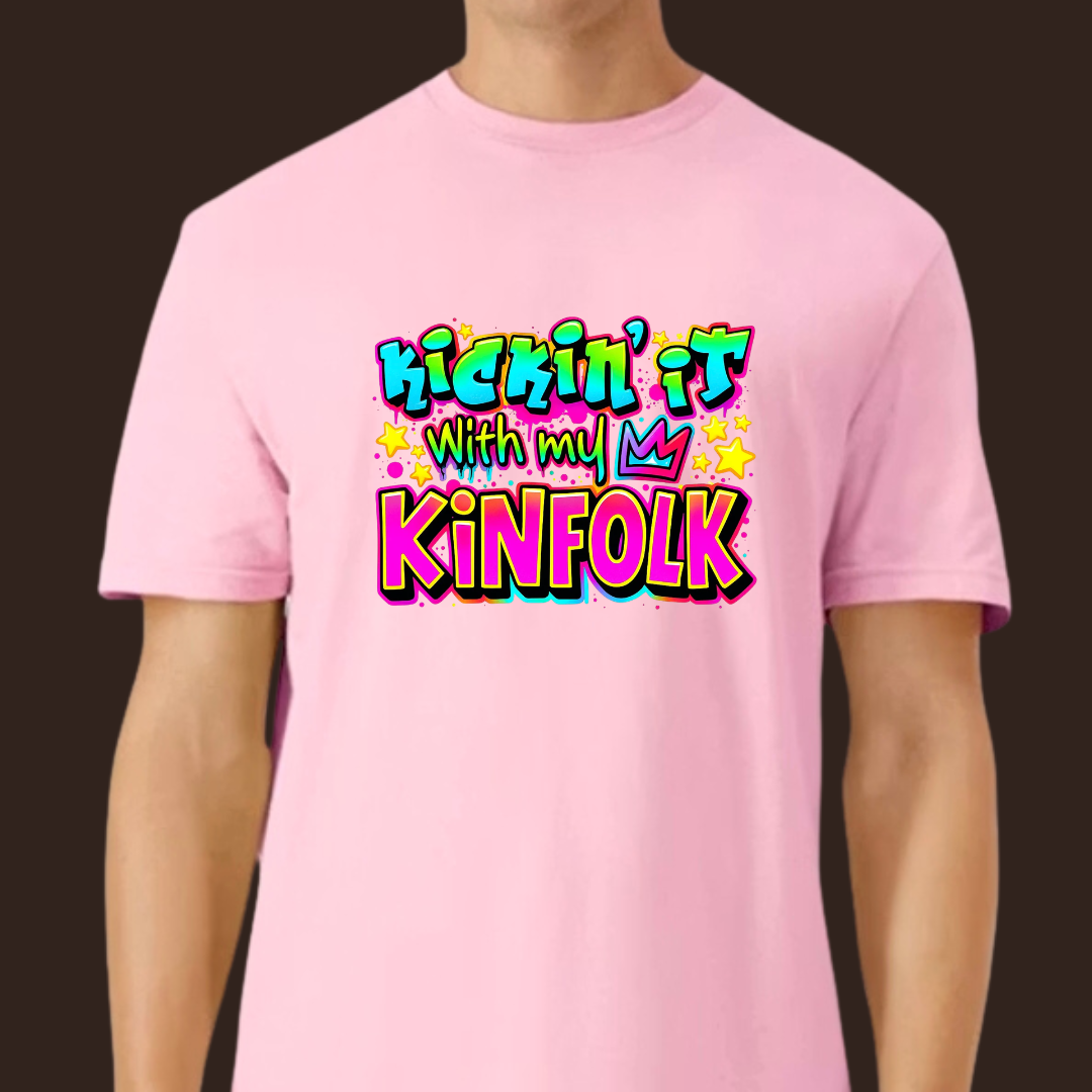 Kickin’ It With My Kinfolk T-Shirt – Bold Urban Streetwear