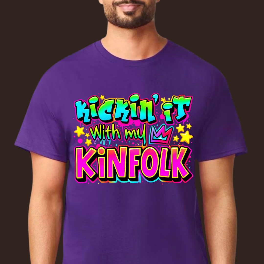Kickin’ It With My Kinfolk T-Shirt – Bold Urban Streetwear