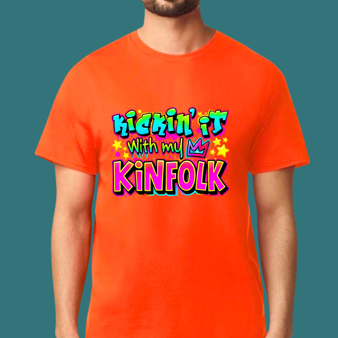 Kickin’ It With My Kinfolk T-Shirt – Bold Urban Streetwear