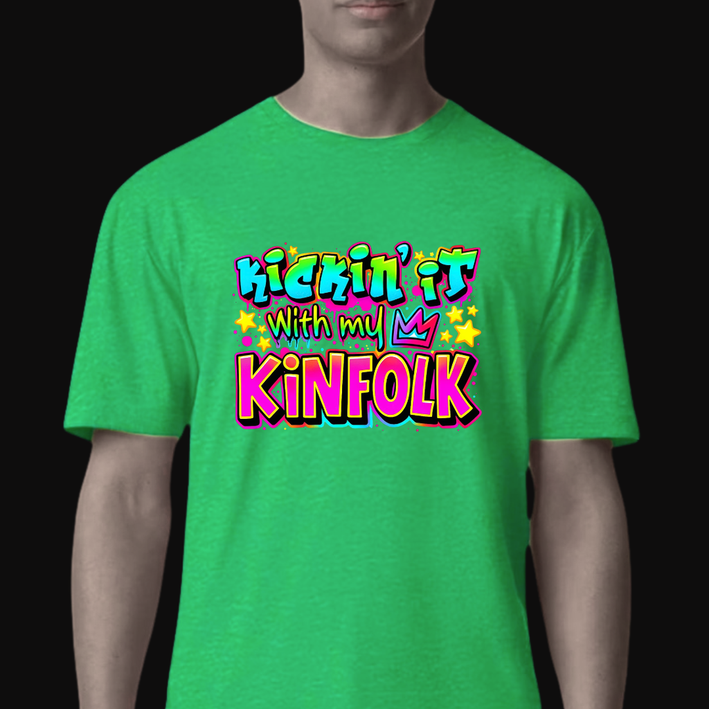 Kickin’ It With My Kinfolk T-Shirt – Bold Urban Streetwear