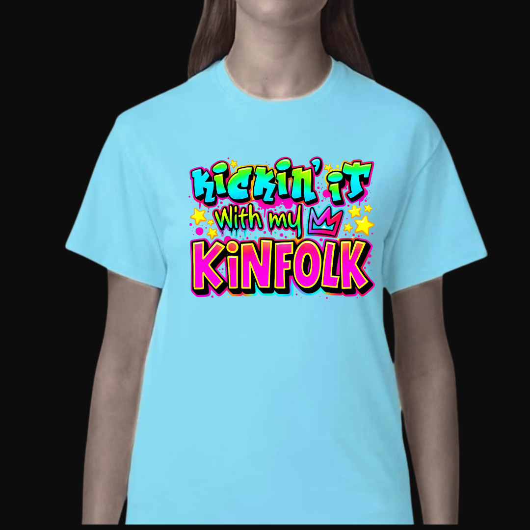 Kickin’ It With My Kinfolk T-Shirt – Bold Urban Streetwear