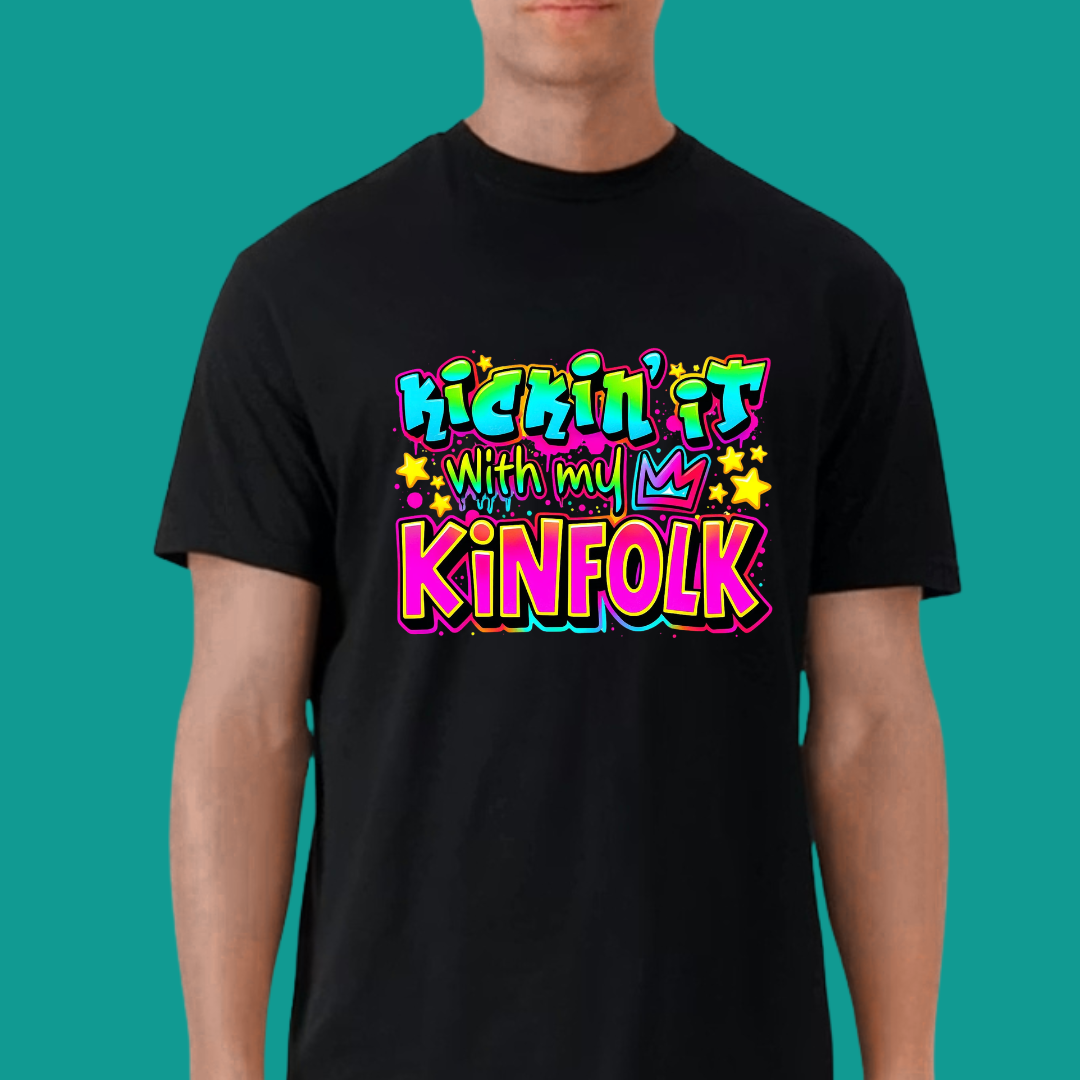 Kickin’ It With My Kinfolk T-Shirt – Bold Urban Streetwear